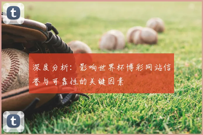 深度分析:影响世界杯博彩网站信誉与可靠性的关键因素