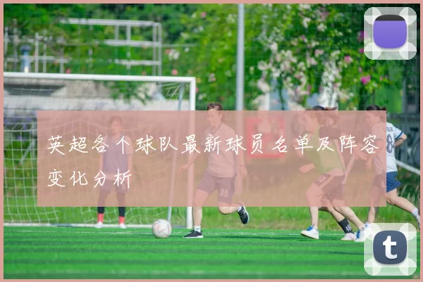 英超各个球队最新球员名单及阵容变化分析